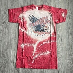 Freedom Tour - Born to Be Free Bleach Graphic Tee